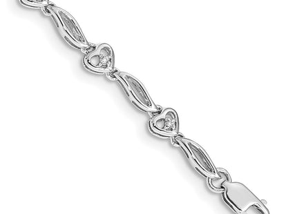 14k White Gold Bracelets Style BM4605 - Classique Jewelry Inc.