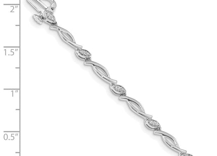 14k White Gold Bracelets Style BM4606 - Classique Jewelry Inc.