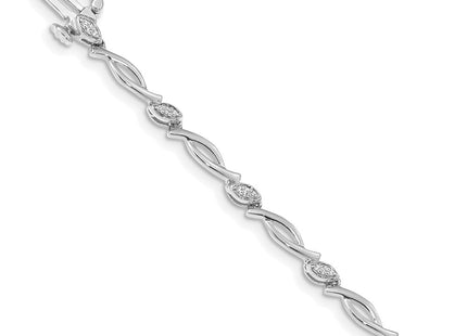 14k White Gold Bracelets Style BM4606 - Classique Jewelry Inc.