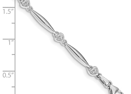 14k White Gold Bracelets Style BM4607 - Classique Jewelry Inc.