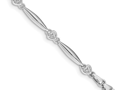 14k White Gold Bracelets Style BM4607 - Classique Jewelry Inc.