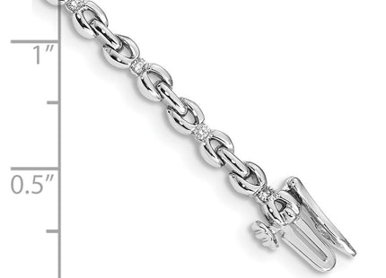 14k White Gold Bracelets Style BM4609 - Classique Jewelry Inc.