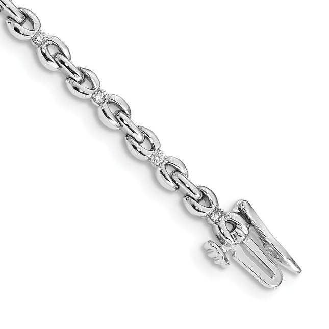 14k White Gold Bracelets Style BM4609 - Classique Jewelry Inc.