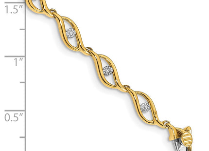 14k Yellow Gold Bracelets Style BM4611 - Classique Jewelry Inc.