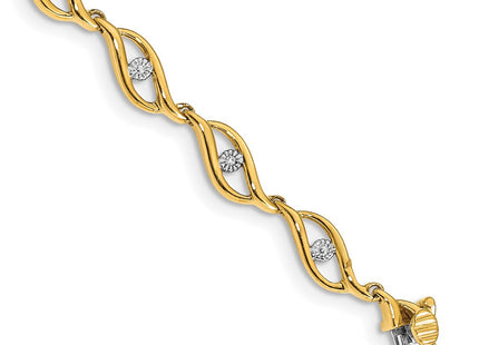 14k Yellow Gold Bracelets Style BM4611 - Classique Jewelry Inc.