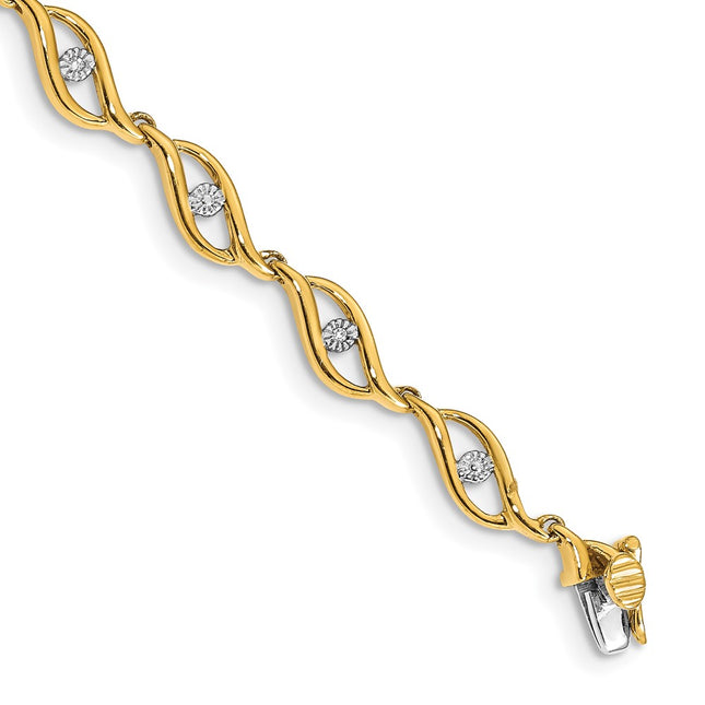 14k Yellow Gold Bracelets Style BM4611 - Classique Jewelry Inc.