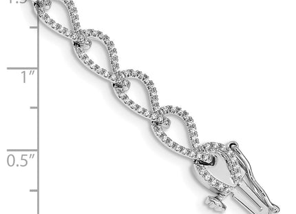 14k White Gold Bracelets Style BM4613 - Classique Jewelry Inc.