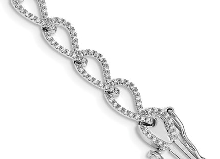 14k White Gold Bracelets Style BM4613 - Classique Jewelry Inc.