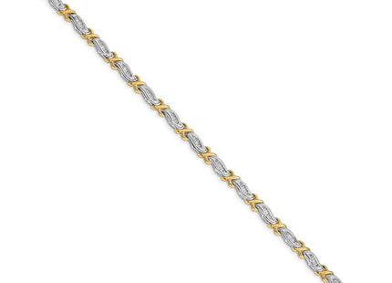 14k Two-tone Bracelets Style BM4615 - Classique Jewelry Inc.