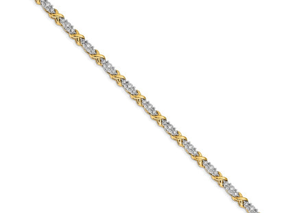 14k Two-tone Bracelets Style BM4616 - Classique Jewelry Inc.