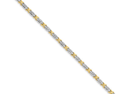 14k Two-tone Bracelets Style BM4618 - Classique Jewelry Inc.