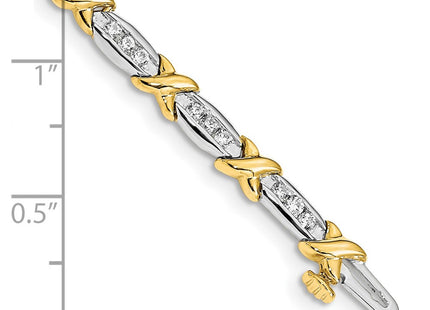 14k Two-tone Bracelets Style BM4618 - Classique Jewelry Inc.