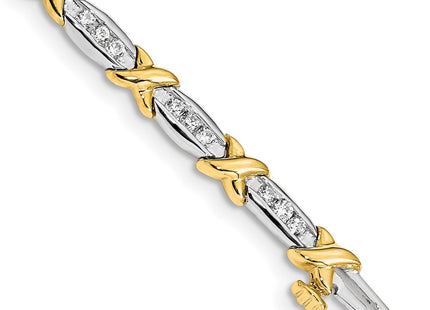 14k Two-tone Bracelets Style BM4618 - Classique Jewelry Inc.