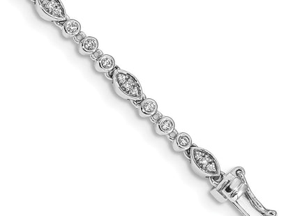 14k White Gold Bracelets Style BM4621 - Classique Jewelry Inc.