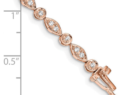 14k Rose Gold Bracelets Style BM4622 - Classique Jewelry Inc.