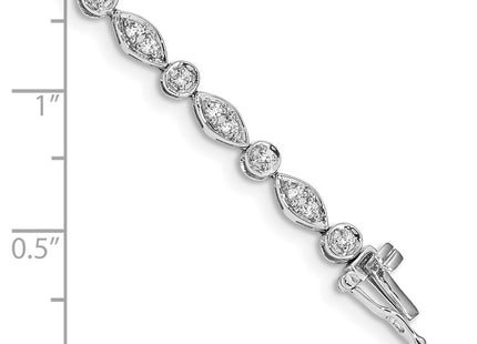14k White Gold Bracelets Style BM4622 - Classique Jewelry Inc.