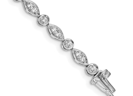 14k White Gold Bracelets Style BM4622 - Classique Jewelry Inc.