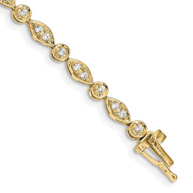 14k Yellow Gold Bracelets Style BM4622 - Classique Jewelry Inc.