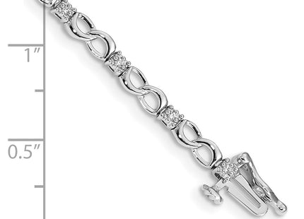 14k White Gold Bracelets Style BM4627 - Classique Jewelry Inc.