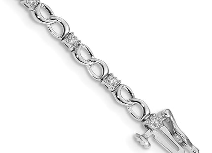 14k White Gold Bracelets Style BM4627 - Classique Jewelry Inc.