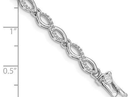 14k White Gold Bracelets Style BM4634 - Classique Jewelry Inc.