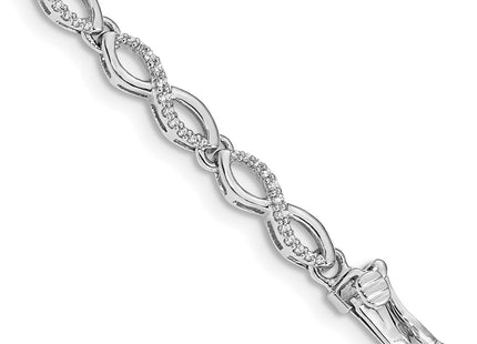 14k White Gold Bracelets Style BM4634 - Classique Jewelry Inc.