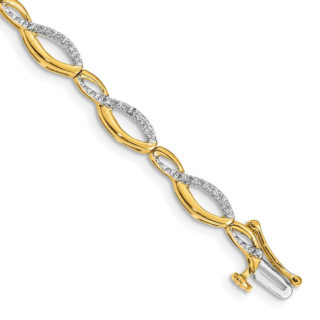 14k Yellow Gold Bracelets Style BM4635 - Classique Jewelry Inc.