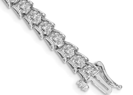 14k White Gold Bracelets Style BM4654 - Classique Jewelry Inc.