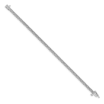 14K White Gold Complete 1/2 carat Diamond Tennis Bracelet