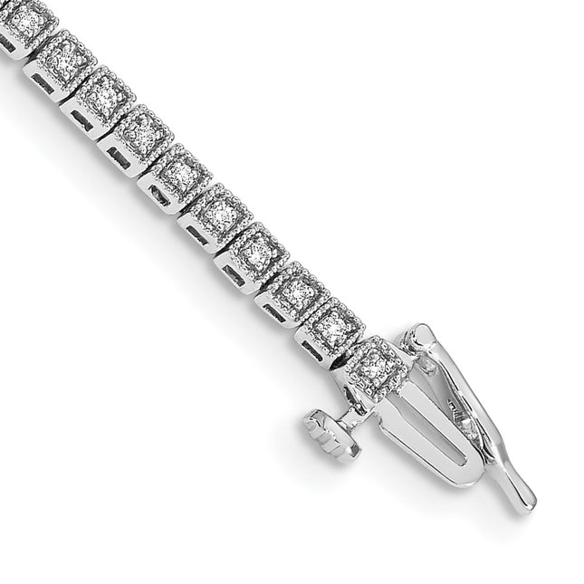 14k White Gold Bracelets Style BM4664 - Classique Jewelry Inc.