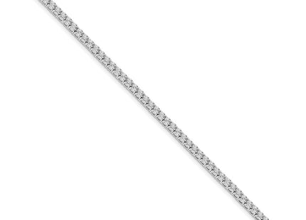 14K white gold diamond bracelet, alternate view