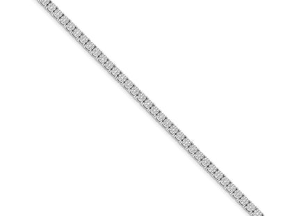 14K white gold diamond bracelet, alternate view