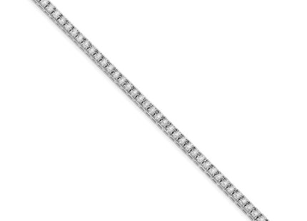 14K white gold diamond bracelet, alternate view