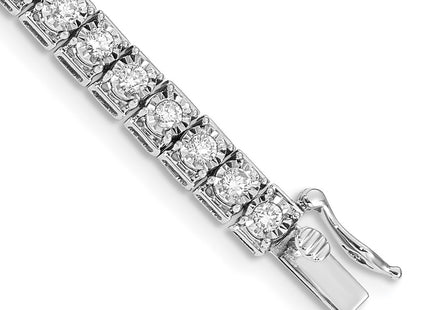 14K white gold diamond bracelet