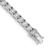 14k White Gold Complete 4 carat Diamond Illusion Setting 7. Tennis Bracelet