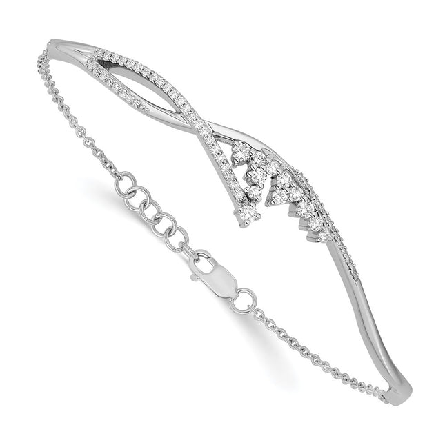 14k White Gold Bracelets Style BM6790 - Classique Jewelry Inc.