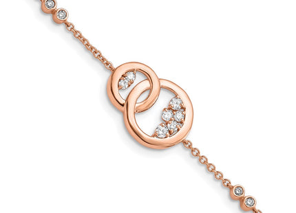 14k Rose Gold Bracelets Style BM6869 - Classique Jewelry Inc.