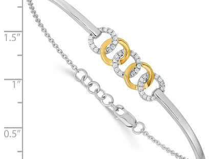 14k Two-tone Bracelets Style BM6906 - Classique Jewelry Inc.