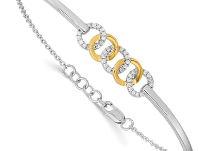 14k Two-tone Bracelets Style BM6906 - Classique Jewelry Inc.