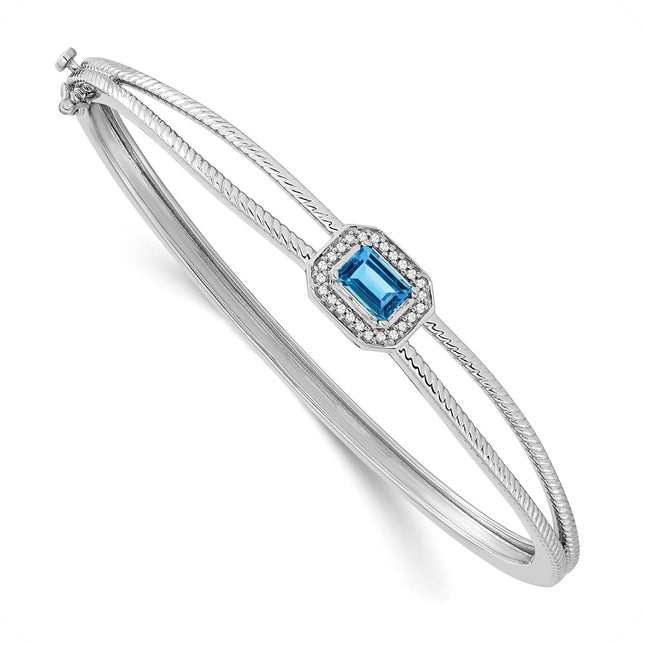 14k White Gold Bracelets Style BM7091 - Classique Jewelry Inc.