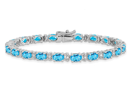 14k White Gold Bracelets Style BM7147 - Classique Jewelry Inc.