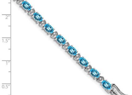 14k White Gold Bracelets Style BM7147 - Classique Jewelry Inc.