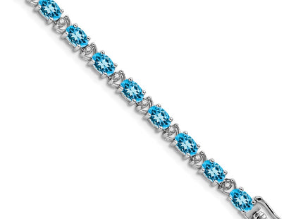 14k White Gold Bracelets Style BM7147 - Classique Jewelry Inc.