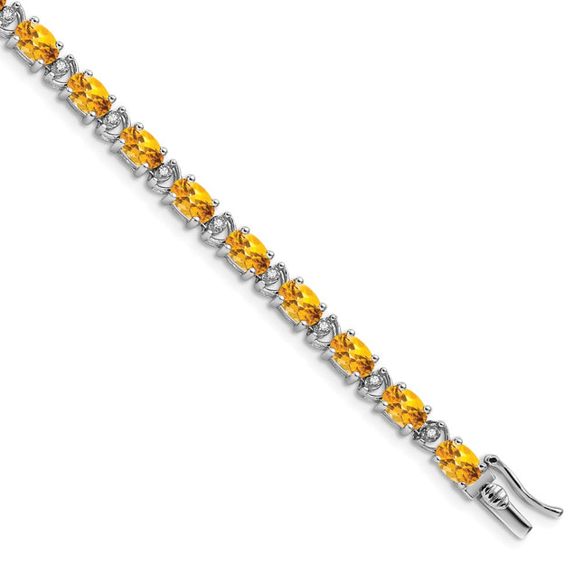 14k White Gold Bracelets Style BM7147 - Classique Jewelry Inc.
