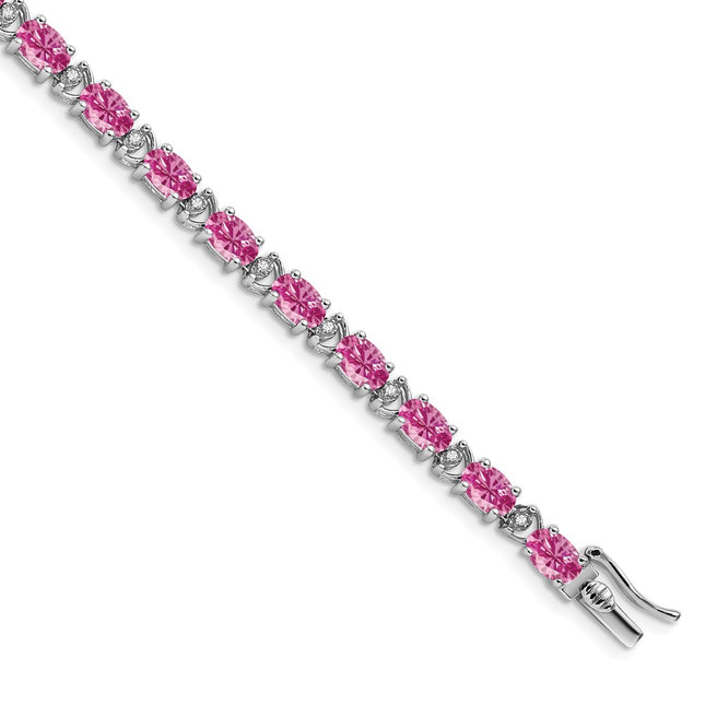 14k White Gold Bracelets Style BM7147 - Classique Jewelry Inc.