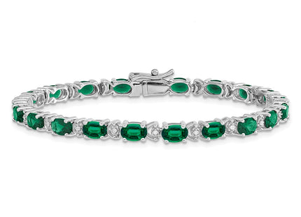 14k White Gold Bracelets Style BM7147 - Classique Jewelry Inc.