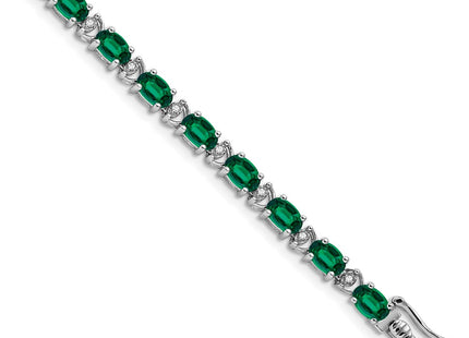 14k White Gold Bracelets Style BM7147 - Classique Jewelry Inc.