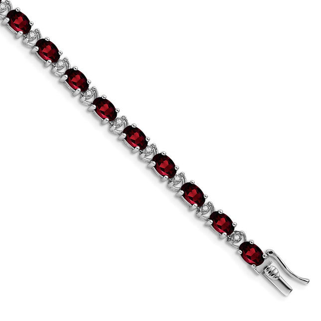 14k White Gold Bracelets Style BM7147 - Classique Jewelry Inc.