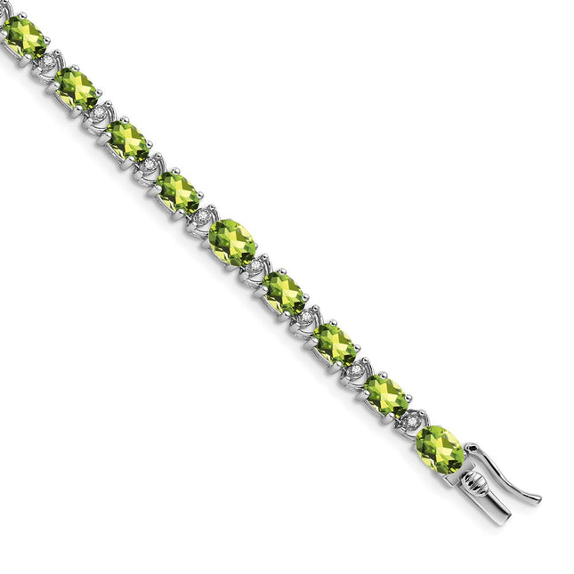 14k White Gold Bracelets Style BM7147 - Classique Jewelry Inc.
