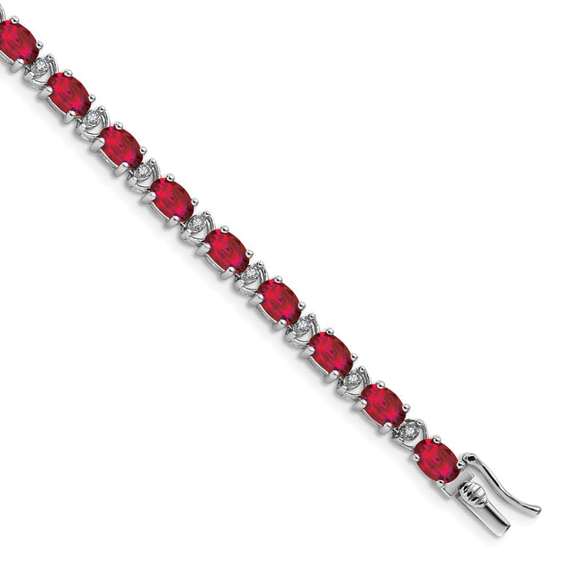 14k White Gold Bracelets Style BM7147 - Classique Jewelry Inc.